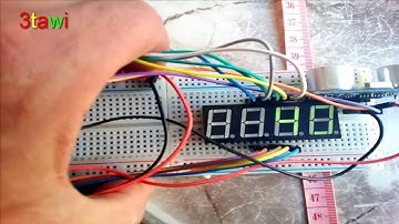 ultrasonic arduino distance measuring Displayed on 4 Digit 7 segment