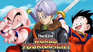 THE 63RD WORLD TOURNAMENT NEW TEAM BUILDS WT EZA S MISSION GUIDE TIPS MORE DBZ DOKKAN BATTLE