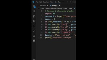 Password strength checker #shorts #python #programming  #password