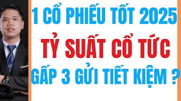 1 cổ phiếu tốt chứng khoán 2025 ? có tỷ suất cổ tức cao gấp 3 gửi tiết kiệm ngân hàng