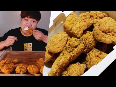 Mukbang (eating broadcasting) with BBurinkle Chicken leg~!! (Eating Show)