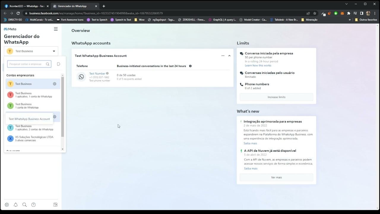 Configurando números de WhatsApp na API oficial da Meta (API oficial do ...