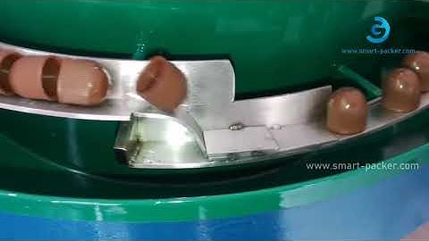 Cap sorting working principle video plastic cap right direction sorting feeding bowl machine