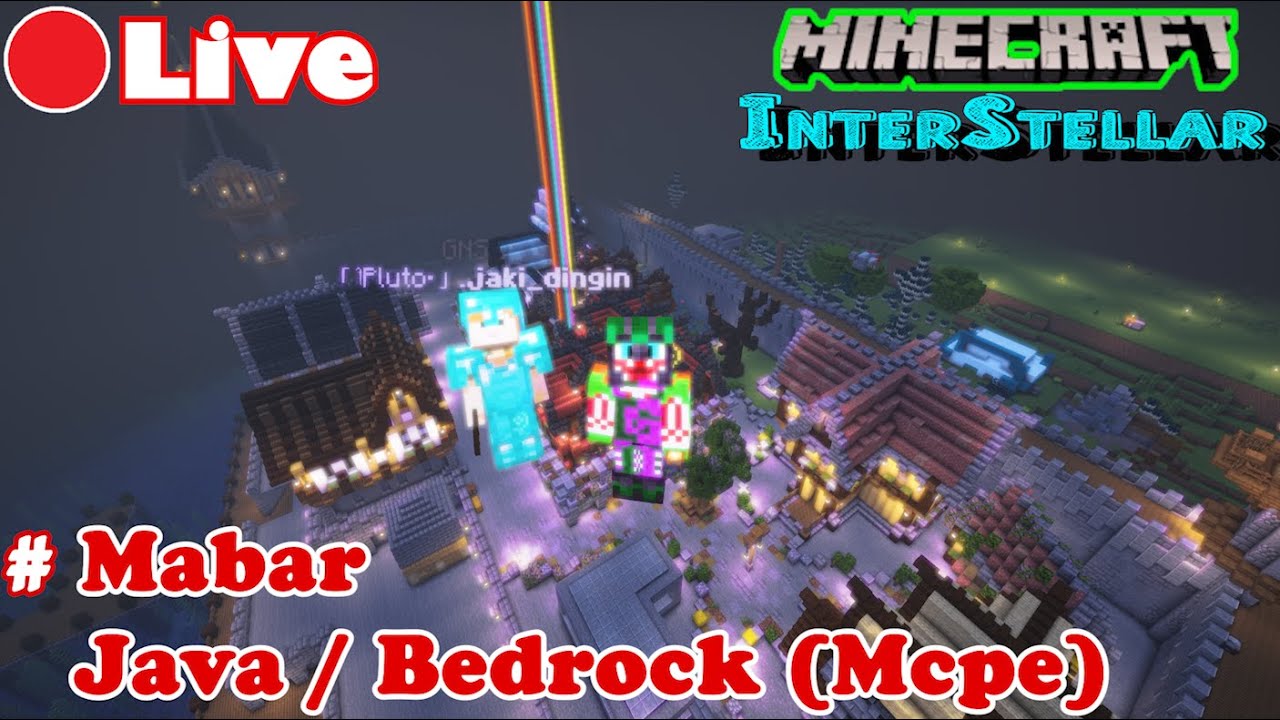 Mabar Menkrep Java & Bedrock Di Server Gratis 24 Jam !! Live Minecraft ...