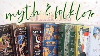 My Mythology & Folklore Collection // Mini Bookshelf Tour | 60+ Books