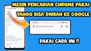 Cara mengubah Mesin pencarian Dari yahoo ke google | Ubah pencarian yahoo ke google