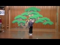 能舞台での吟詠