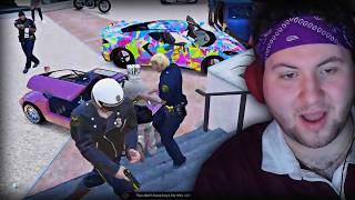 Gio Gets Caught Brandishing a WEAPON in 4K By a COP! | Prodigy RP | GTA RP