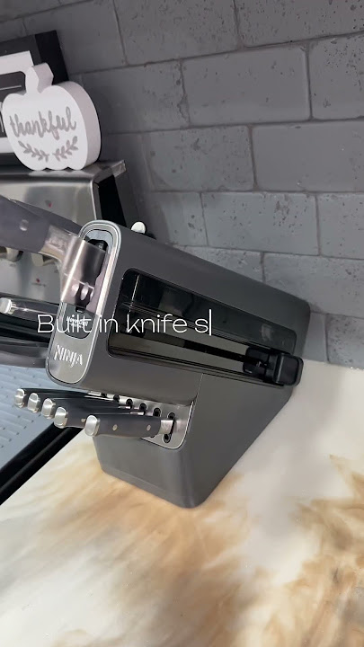 Ninja Knife Set Comes with a Sharpener! 🫨