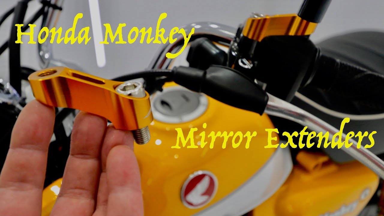 2019 Honda Monkey Mirror Extenders Install (2nd Monkey Mod) YouTube