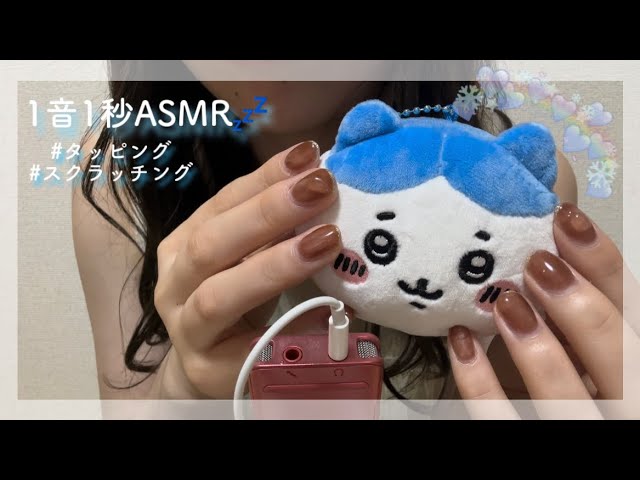 【1minASMR】1音1秒のASMR/タッピング/スクラッチング