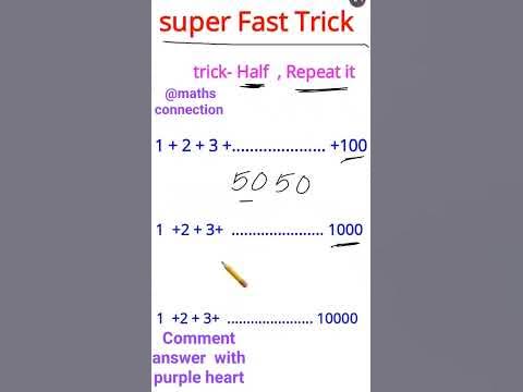 🔥🔥most satisfying super fast trick 😎 👍👍@maths connection 😎😎 - YouTube