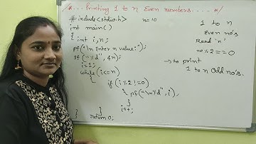 C-Language || Printing Even  Numbers in C || Both In Telugu And English|Telugu ScitTutorials