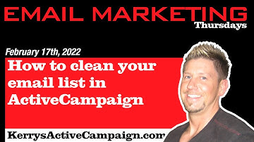 How to clean your email list in ActiveCampaign