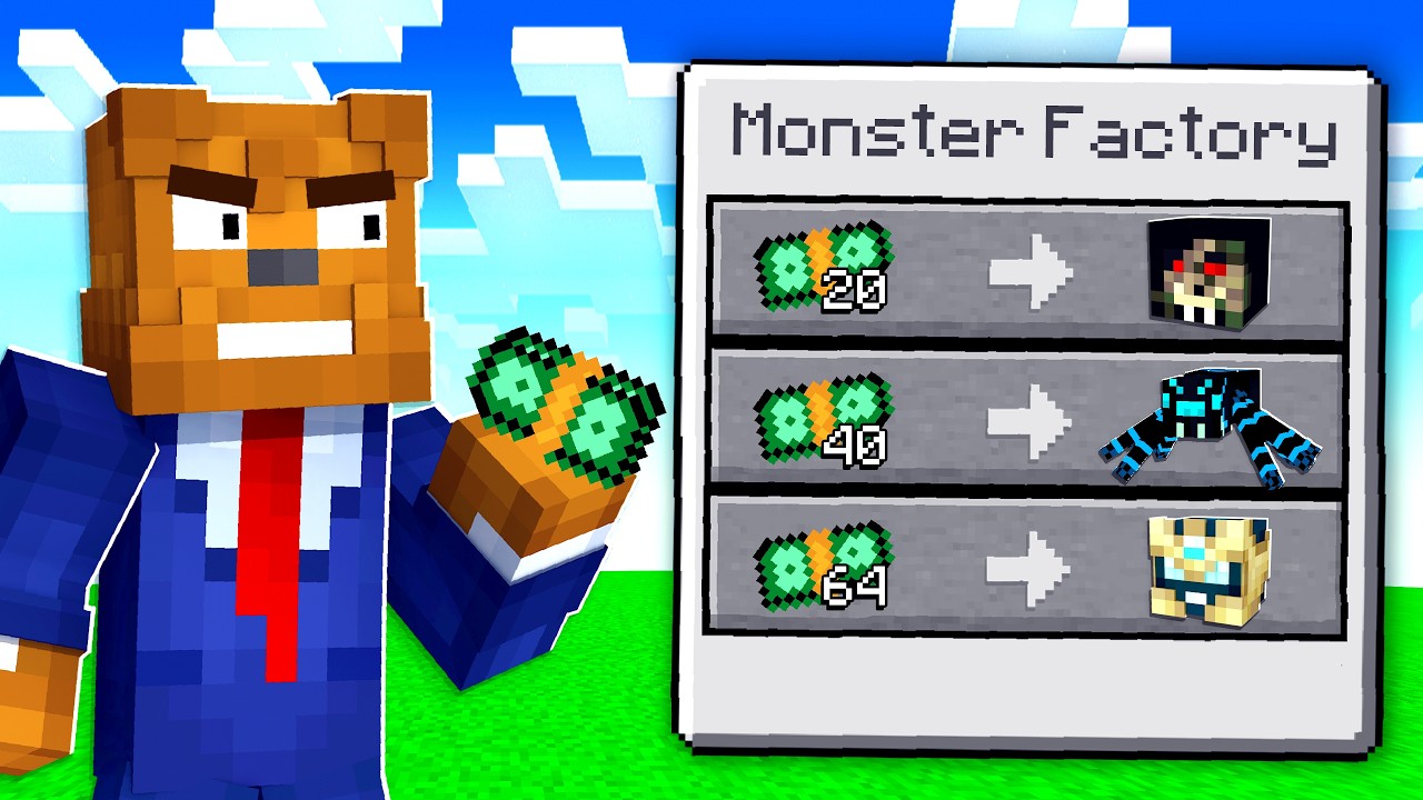 Spawning UNLIMITED Mobs In Minecraft Monster Factory