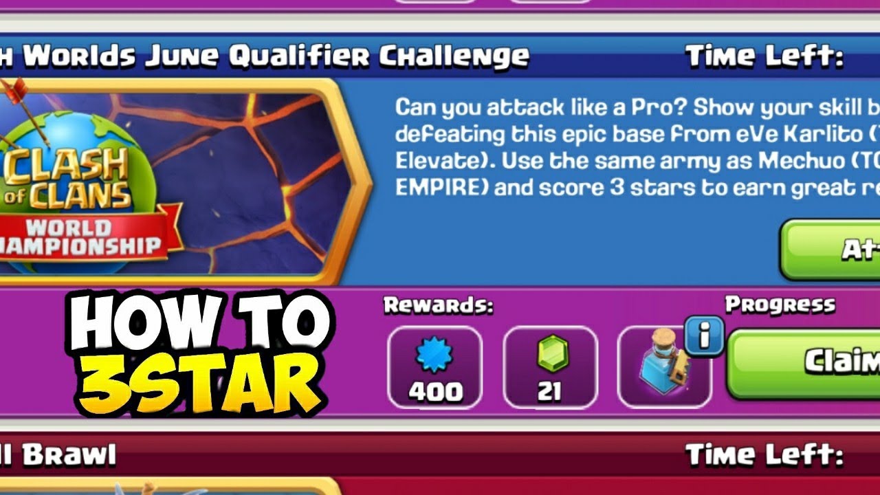 HOW TO BEAT CLASH WORLDS JUNE QUALIFIER CHALLENGE | CLASH OF CLANS