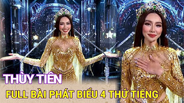 Full bài phát biểu xúc động 4 thứ tiếng của Thùy Tiên trên sân khấu MGI