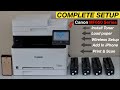 Canon Color imageCLASS MF650 Setup, Install Toner, Load Paper, WiFi Setup, Add In iPhone &amp; Test.