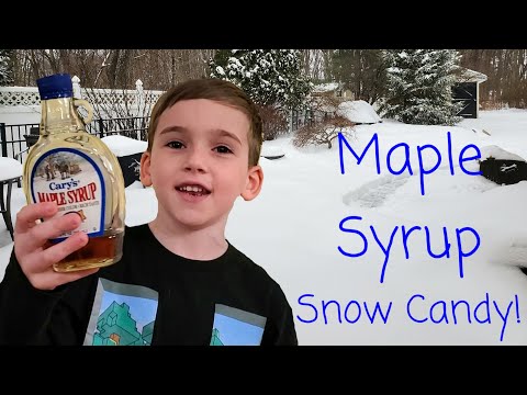 How to Make Maple Syrup Snow Candy!