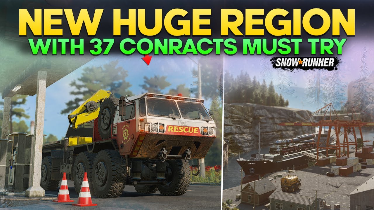 New Huge Region North Dakota With 34 Contracts and 8 Tasks in SnowRunner You Need to Must Try It