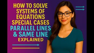 How to Solve Systems of Equations Special Cases Parallel Lines Same Line Explained Limitless Math
