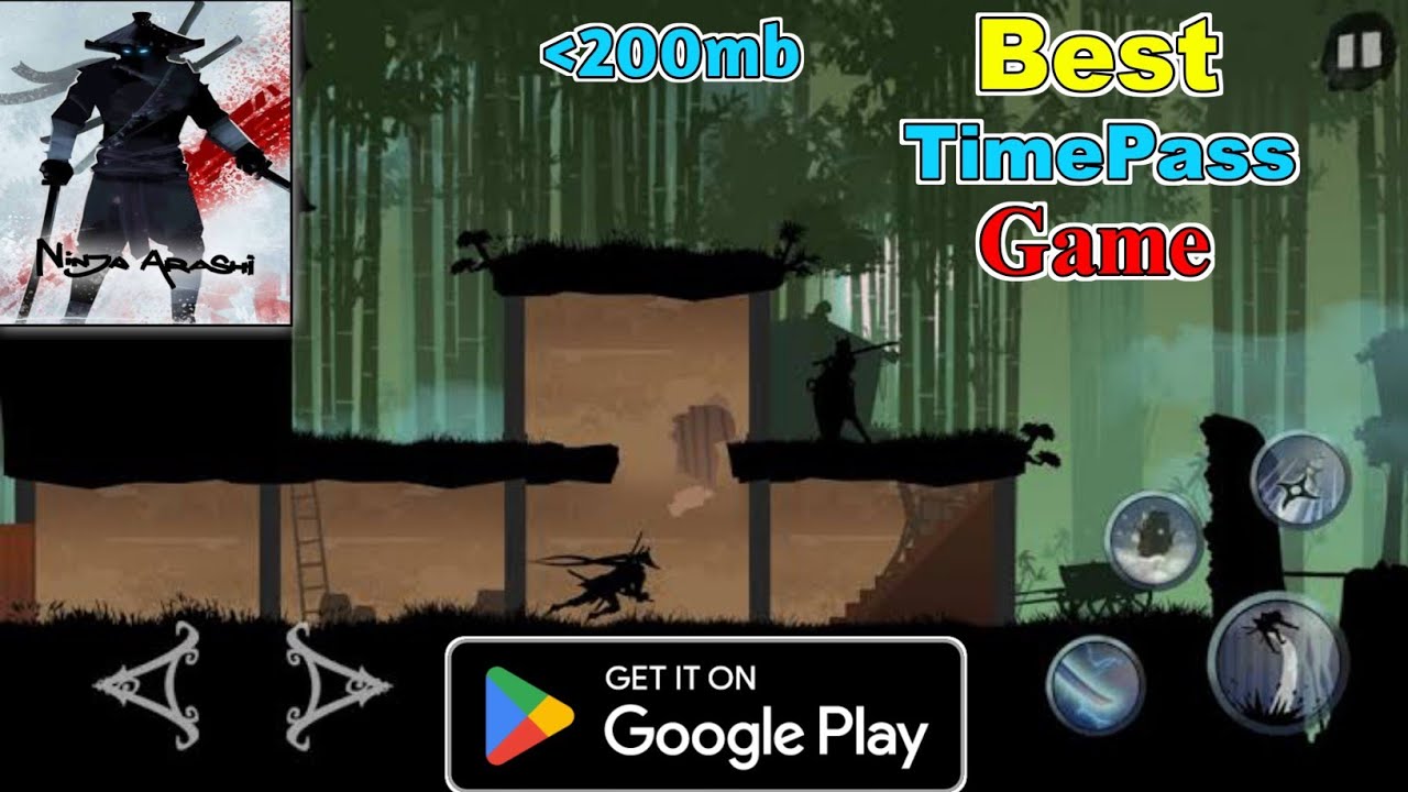 Best Action game under 200MB for android Ninja Arashi Gameplay