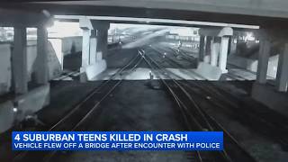 VIDEO: Pickup plunges off bridge on SW Side; 4 teens killed ID'd