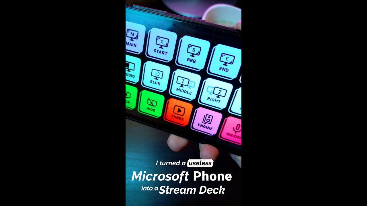 I turned a Windows Phone into a Stream Deck #windowsphone #livestream #techtips