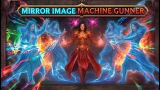 [POE 2] Mirror Image Machine Gunner Build | One-Button Screen Clear Bloodmage | New Lineage Gem!