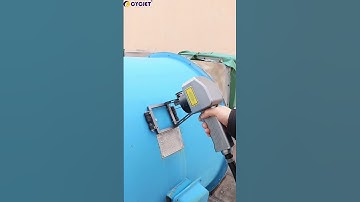 How to Mark Customized Text on Pipeline by CYCJET Portable Handheld Laser Marking Machine