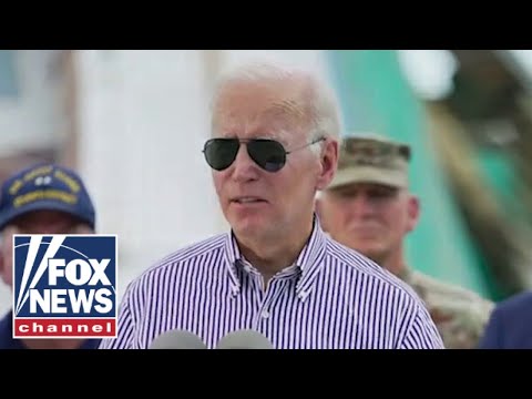 Biden ridiculed for hot mic moment from florida visit