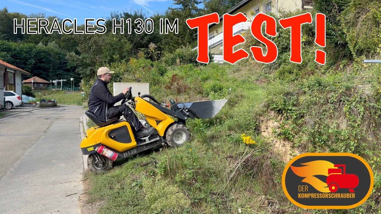 DER TEST!  Micro Radlader Heracles H130 in Action!  💪💪💪