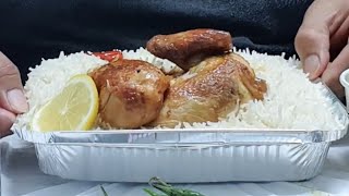 Eating White Rice With Mlokhia White Rice With Malokia ملوخیہ دجاج شوایہ But Vlogs