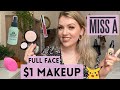 FULL FACE OF $1 MAKEUP?? ShopMissA AOA Studios First Impressions  / Aimee Lynn Beauty