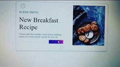 Recipe card using html and css only