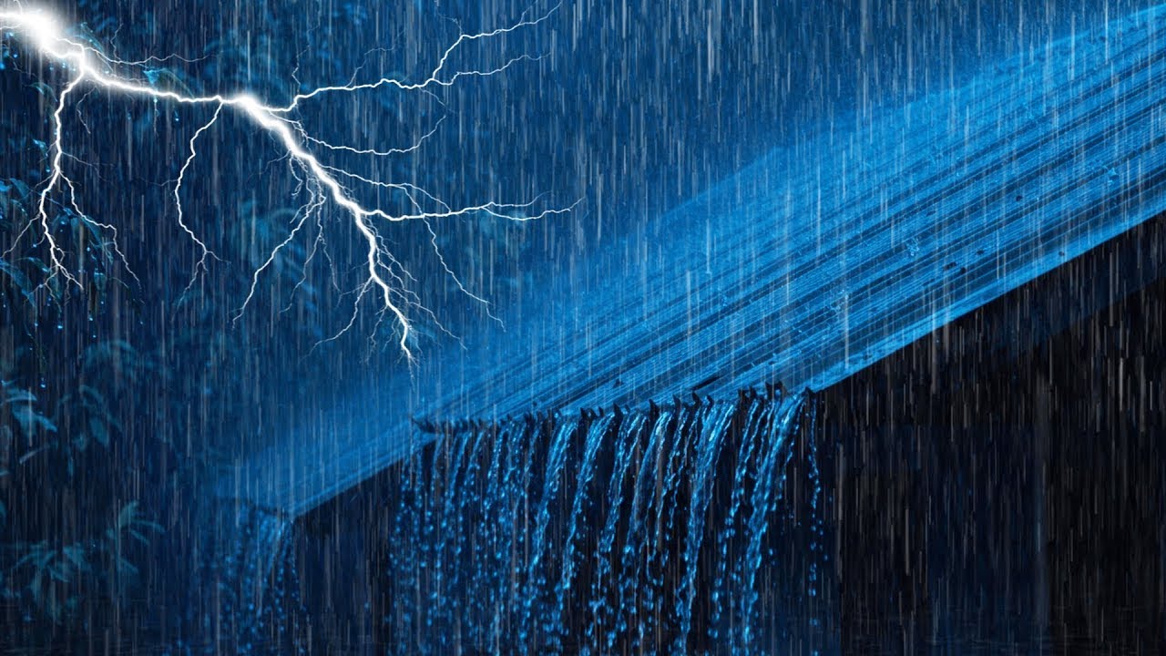 Gentle Night RAIN - Rain Sounds For Sleeping - Thunderstorm Sounds, Relaxation, White Noise, ASMR