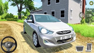 Hyundai Solaris Car Driving - BeamNg Drive - Car Games Pc Gameplay [Logitech g29] screenshot 2
