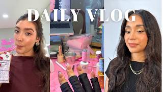 VLOG: Busy makeup studio day, Wedding update, & Doing my own nails!