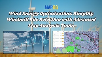 Selecting Optimal Windmill Sites with GIS Tools | MAPOG #WindEnergy #GIS #RenewableEnergy