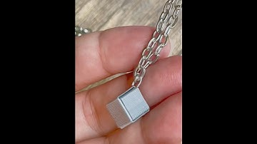 cube necklace#stapler pin craft#shorts