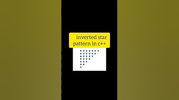 C++ star Patterns | Inverted Pyramid in c++ | #shorts #cpp #programming