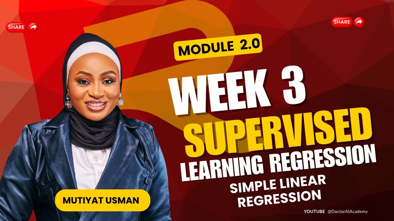 Supervised Learning Regression Simple Linear Regression - YouTube