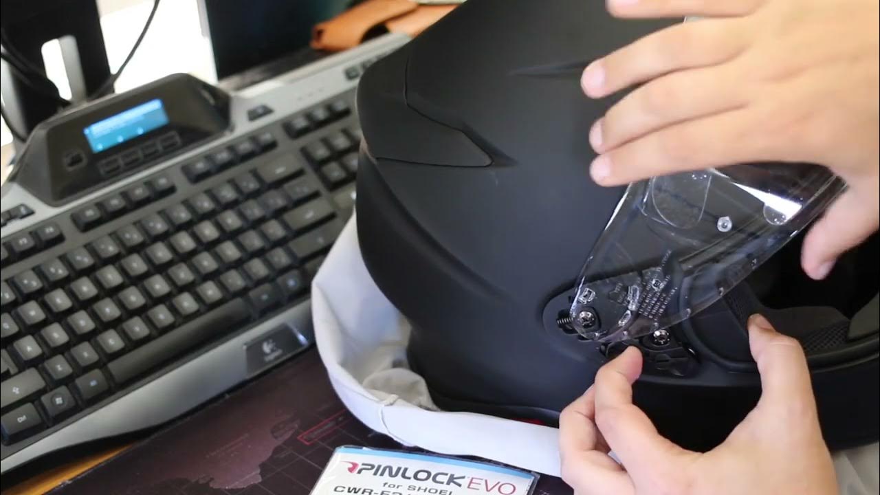 How to Install a Pinlock in a Shoei RF1400 YouTube