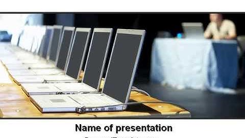 Computer Conference PowerPoint Template by PoweredTemplate.com