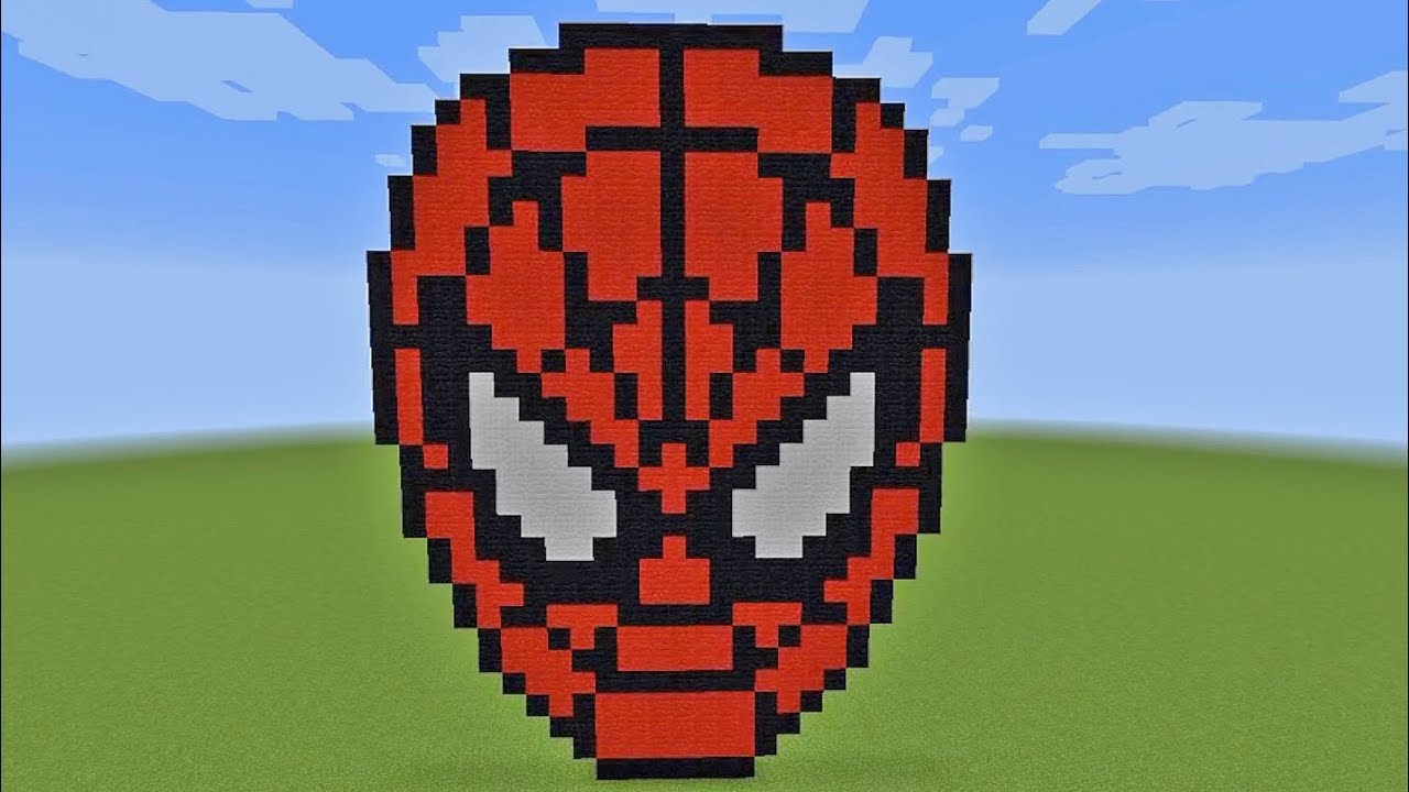 Top 39+ imagen spiderman pixel art minecraft