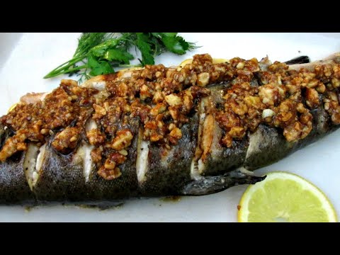 Trout Amandine - Stuffed and Grilled to Perfection - PoorMansGourmet
