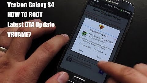 Verizon Galaxy S4 How To ROOT VRUAME7 Latest OTA Update! EASY