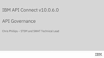 API Connect Governance