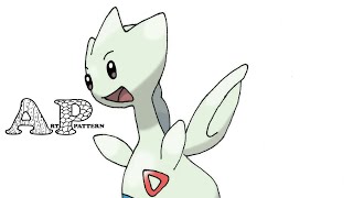 How to Draw Pokemon - Togetic 0176 | Cute Pokemon | Art Pattern