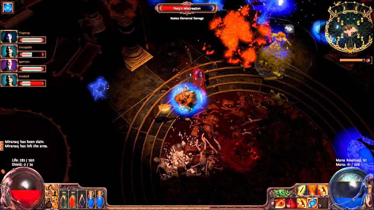 Path of Exile: Killing Piety Act 3 final Boss - YouTube